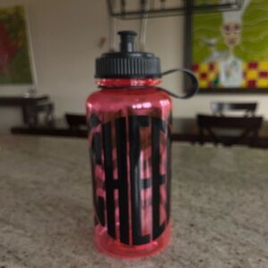 Dark pink CHEER water bottle
